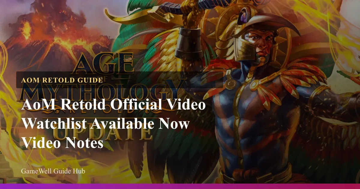 AoM Retold Available Now Notes